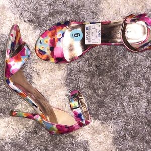 Floral high heels